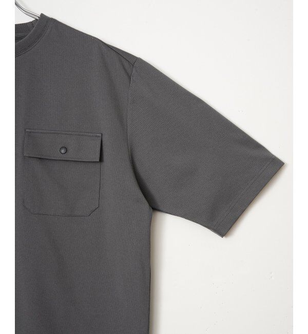 ikka「【吸水速乾】冷感メッシュ5分袖アウターT」|Tシャツ・カットソー|