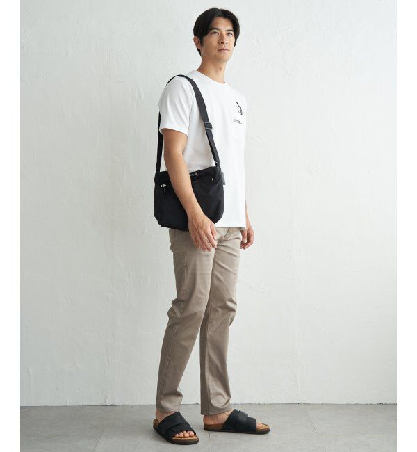 ikka「冷感ポンチメガネ刺繍ポケT」|Tシャツ・カットソー|