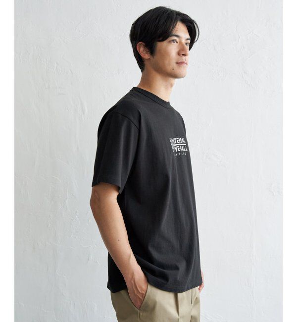 ikka「UNIVERSAL OVERALL ユニバーサルオーバーオール DAILYプリントTシャツ」|Tシャツ・カットソー|