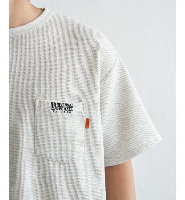 ikka「UNIVERSAL OVERALL ユニバーサルオーバーオール DAILYワンポイント刺繍Tシャツ」|Tシャツ・カットソー|