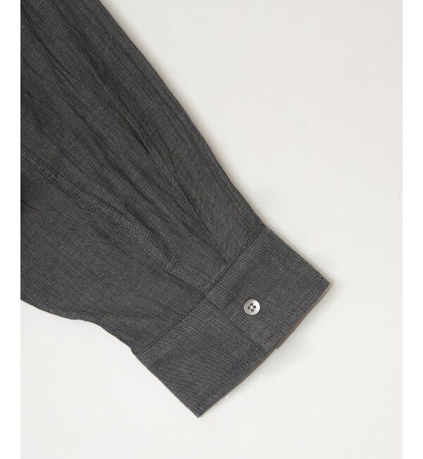 ikka「シアーデニム７分袖シャツ」|シャツ・ブラウス|