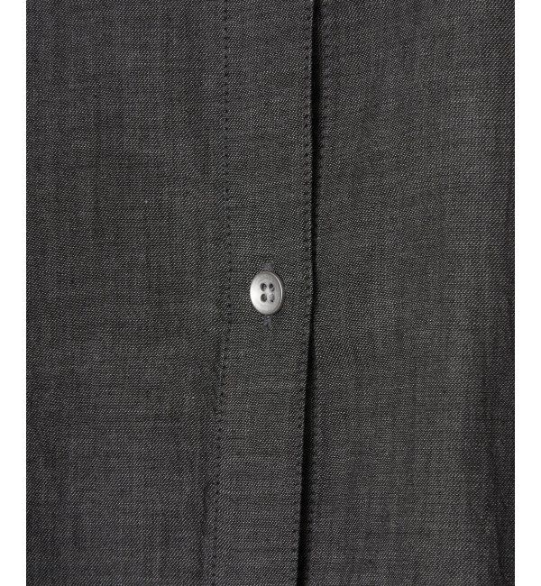 ikka「シアーデニム７分袖シャツ」|シャツ・ブラウス|