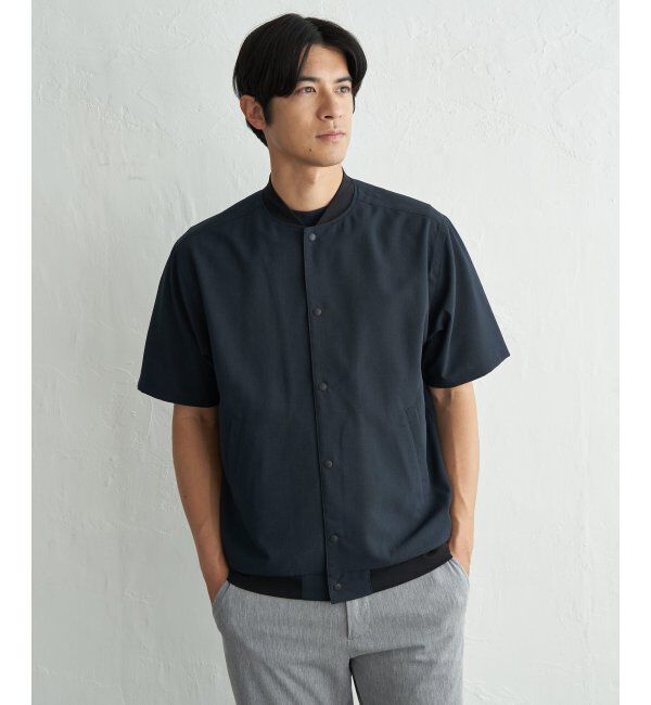 ikka「【イージーケア】半袖ブルゾン」|ブルゾン・スタジャン|