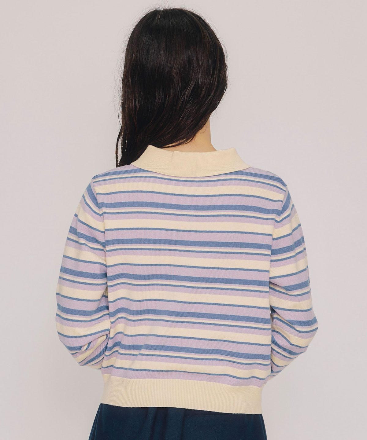 REDYAZEL「マルチボーダーロゴニットプルオーバー」|ニット・セーター|