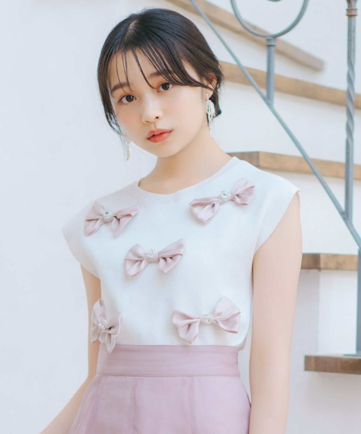 WILLSELECTION「ランダムサテンリボンプルオーバー」|Tシャツ・カットソー|