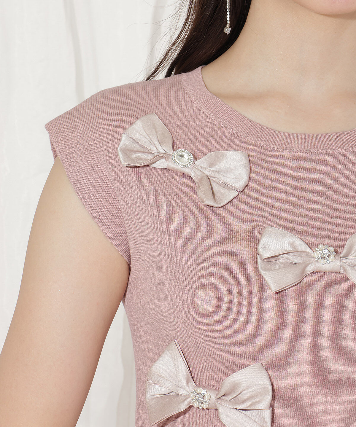 WILLSELECTION「ランダムサテンリボンプルオーバー」|Tシャツ・カットソー|