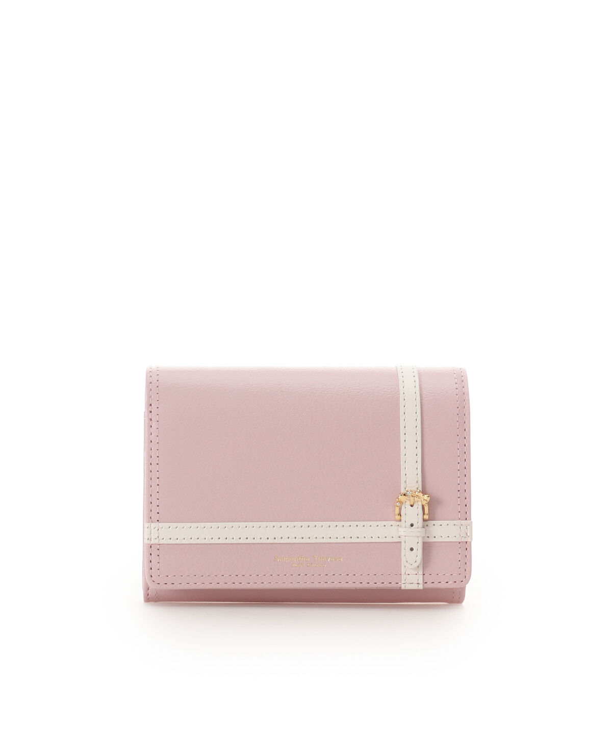 Samantha Thavasa Petit Choice「ベルトラッピング 二つ折財布」|財布|ピンク