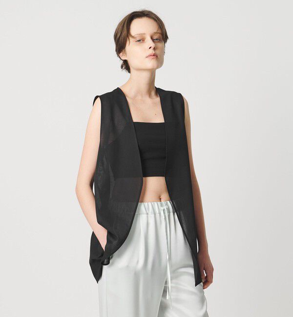 AEWEN MATOPH「＜AEWEN MATOPH＞シアーベスト」|ベスト・ジレ|BLACK