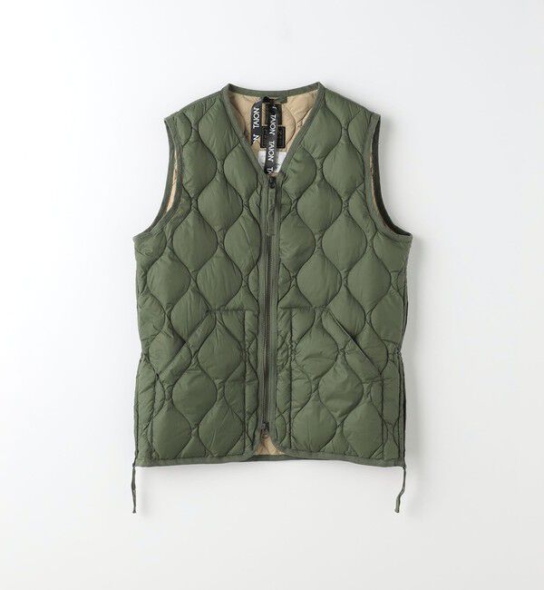 UNITED ARROWS green label relaxing「＜TAION＞ミリタリー Vネック ダブルジップ ダウンベスト」|ダウンベスト・ベスト|KELLY