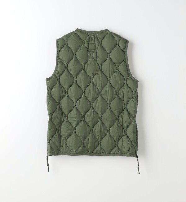 UNITED ARROWS green label relaxing「＜TAION＞ミリタリー Vネック ダブルジップ ダウンベスト」|ダウンベスト・ベスト|