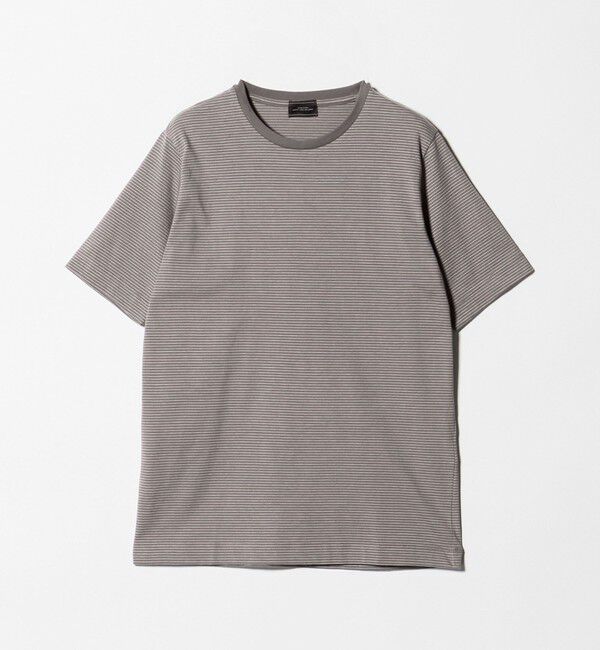 UNITED ARROWS green label relaxing「LONG FIBER COTTON ボーダー クルーネック 半袖 Tシャツ」|Tシャツ・カットソー|