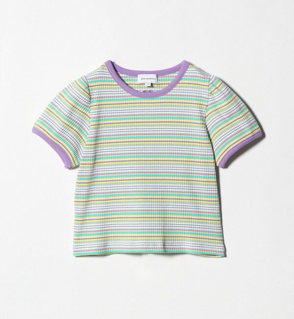 UNITED ARROWS green label relaxing「テレコ マルチボーダー Tシャツ 100cm-160cm」|Tシャツ・カットソー|