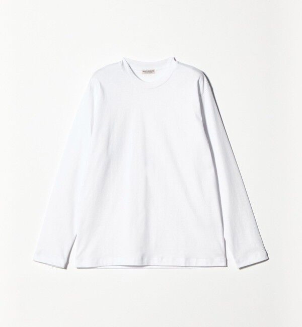 BEAUTY&YOUTH UNITED ARROWS「ハイゲージ ガスコットン クルーネック ロングスリーブ カットソー」|Tシャツ・カットソー|WHITE