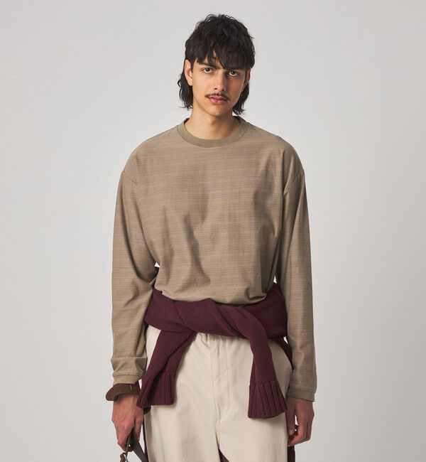 STEVEN ALAN「＜Steven Alan＞ オーガニックコットン アソート ボーダー ロングスリーブ Tシャツ BOLD」|Tシャツ・カットソー|