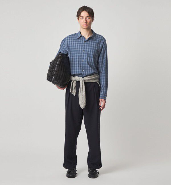 STEVEN ALAN「＜Steven Alan＞ C/L/S オンブレー チェック レギュラーカラー シャツ LOOSE」|シャツ・ブラウス|