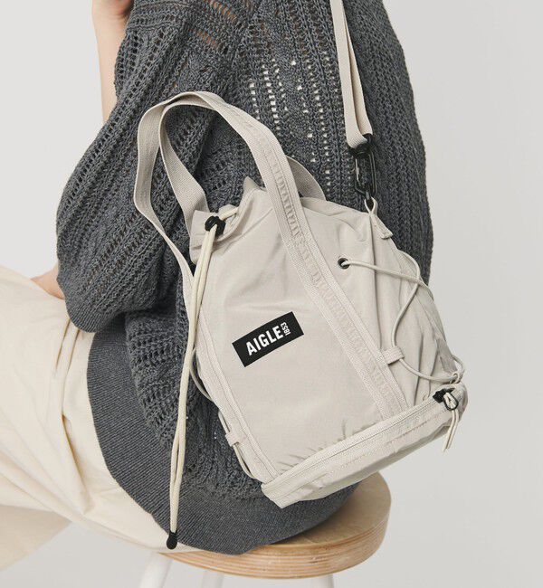 BEAUTY&YOUTH UNITED ARROWS「＜AIGLE＞コンパクト 2WAY ドロストバッグ」|ショルダー・メッセンジャー|NATURAL