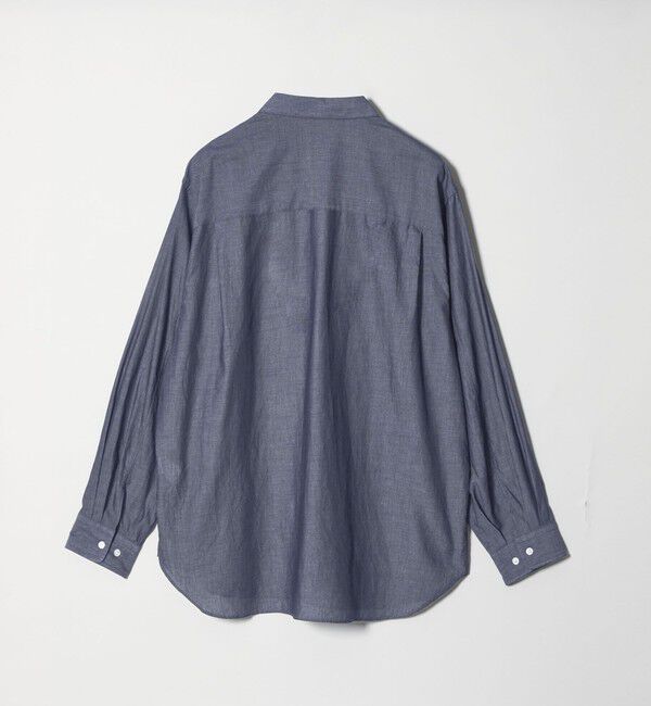 STEVEN ALAN「＜Steven Alan＞ シアーデニム レギュラーカラー シャツ LOOSE」|シャツ・ブラウス|