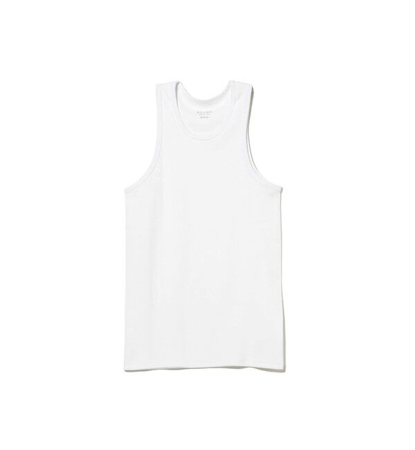 BEAMS「BEAMS / リブ タンクトップ」|タンクトップ|WHITE