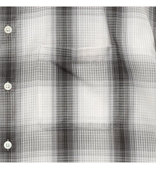 BEAMS「オンブレチェック ミニレギュラーカラーシャツ【リラックスフィット】」|シャツ・ブラウス|