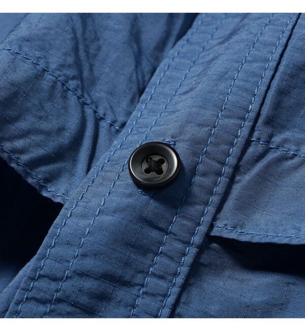 BEAMS PLUS「Adventure Shirt Ⅳ NYCO Rip stop Pigment Dye」|シャツ・ブラウス|