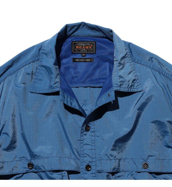 BEAMS PLUS「Adventure Shirt Ⅳ NYCO Rip stop Pigment Dye」|シャツ・ブラウス|