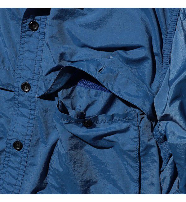 BEAMS PLUS「Adventure Shirt Ⅳ NYCO Rip stop Pigment Dye」|シャツ・ブラウス|