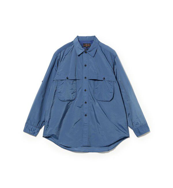 BEAMS PLUS「Adventure Shirt Ⅳ NYCO Rip stop Pigment Dye」|シャツ・ブラウス|