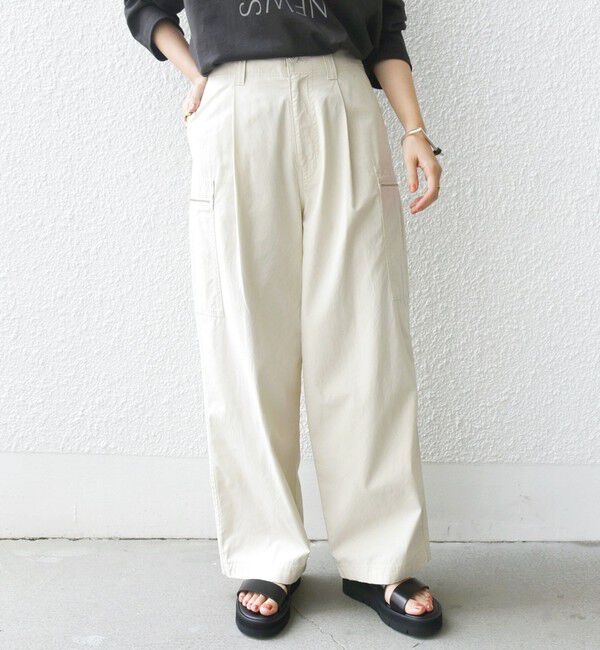 SHIPS for women「〈手洗い可能〉裾 ドロスト カーゴ パンツ 3」|カーゴ|