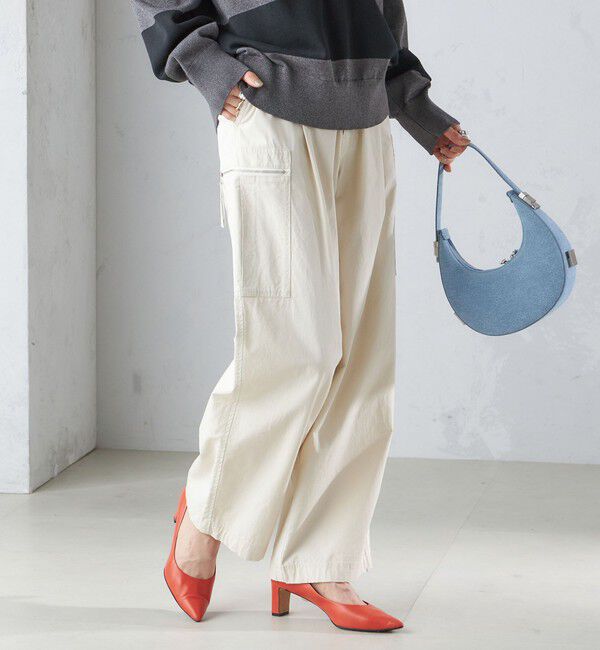 SHIPS for women「〈手洗い可能〉裾 ドロスト カーゴ パンツ 3」|カーゴ|