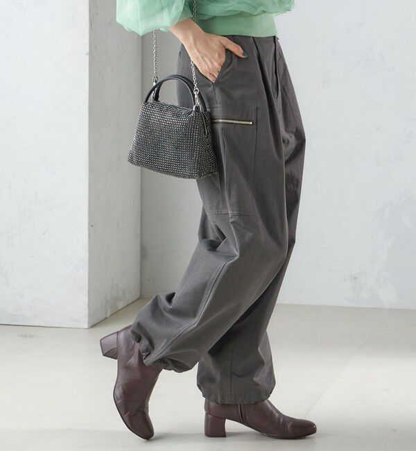 SHIPS for women「〈手洗い可能〉裾 ドロスト カーゴ パンツ 3」|カーゴ|