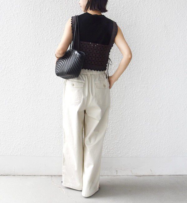 SHIPS for women「《予約》【WEB限定】〈洗濯機可能〉ドロスト ベイカー パンツ」|カーゴ|