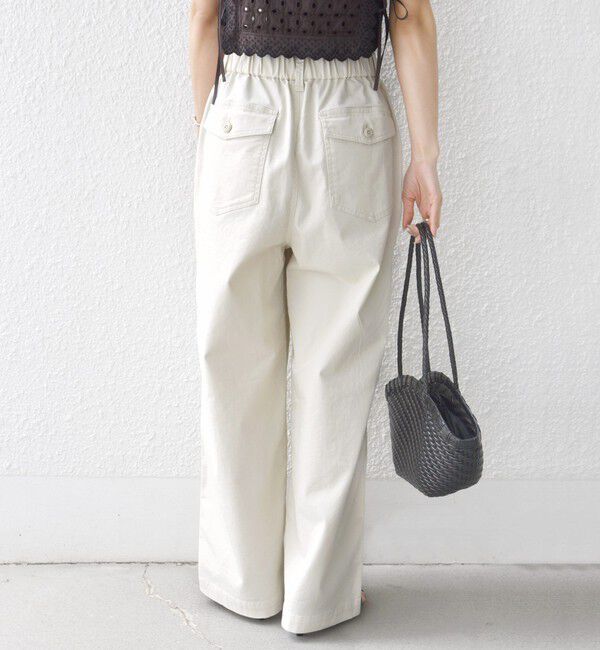 SHIPS for women「《予約》【WEB限定】〈洗濯機可能〉ドロスト ベイカー パンツ」|カーゴ|