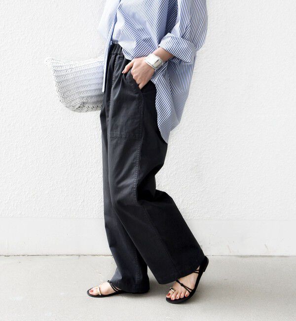 SHIPS for women「《予約》【WEB限定】〈洗濯機可能〉ドロスト ベイカー パンツ」|カーゴ|