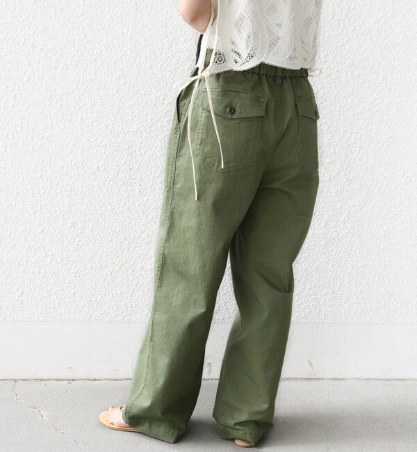 SHIPS for women「《予約》【WEB限定】〈洗濯機可能〉ドロスト ベイカー パンツ」|カーゴ|