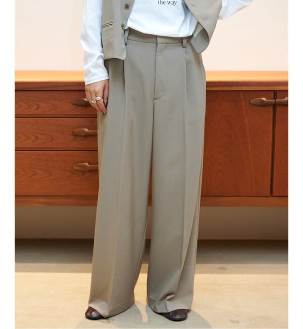 OUTDOOR PRODUCTS Usual Things「ORDINARY タックワイドスラックス」|スラックス|