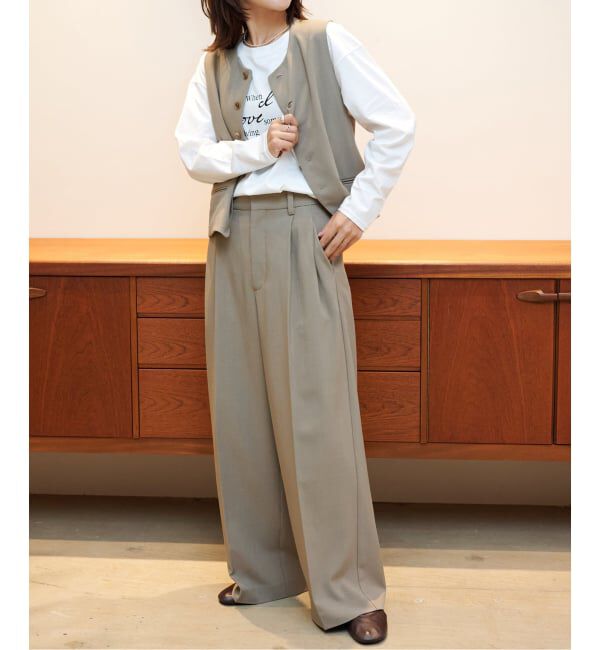 OUTDOOR PRODUCTS Usual Things「ORDINARY タックワイドスラックス」|スラックス|