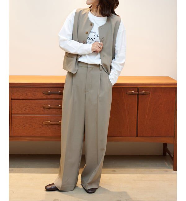 OUTDOOR PRODUCTS Usual Things「ORDINARY タックワイドスラックス」|スラックス|