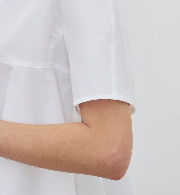 DES PRES「コットンタイプライター フレアテールブラウス」|シャツ・ブラウス|