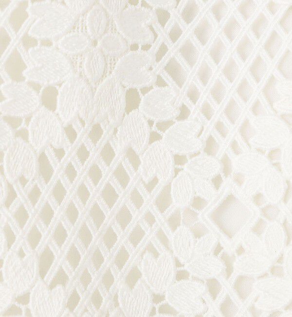 DES PRES「ブルームリーフレース レイヤードショートジレ」|ベスト・ジレ|