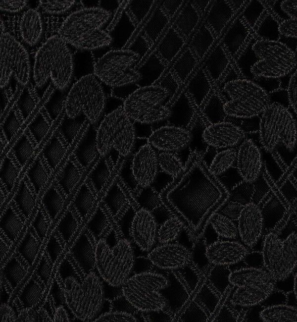 DES PRES「ブルームリーフレース レイヤードショートジレ」|ベスト・ジレ|