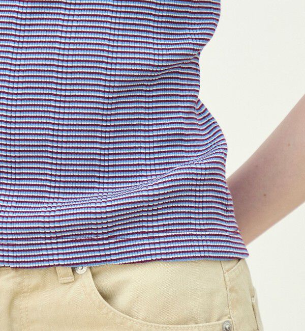 MACPHEE「シルキーボーダー キャミソール」|キャミソール|