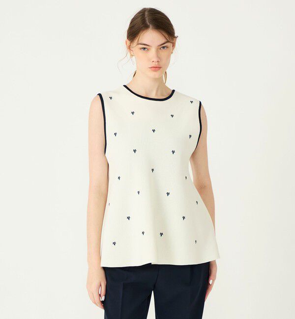 Ballsey「【WEB先行予約】ミラノリブ 2-wayノースリーブプルオーバー」|ニット・セーター|