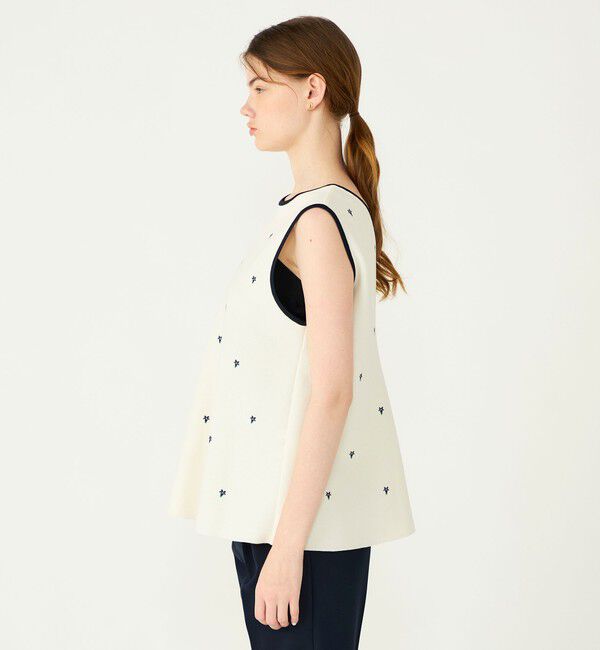 Ballsey「【WEB先行予約】ミラノリブ 2-wayノースリーブプルオーバー」|ニット・セーター|