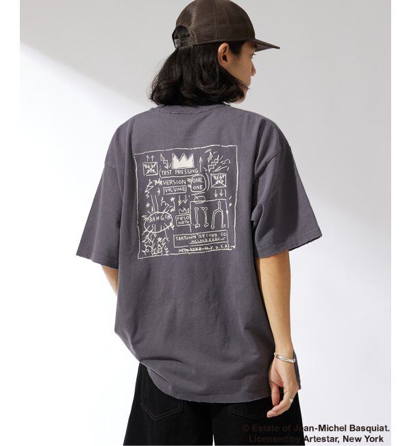 JOURNAL STANDARD「WEB限定 Basquiat / バスキア&times;JOURNAL STANDARD 別注 アートTシャツ」|Tシャツ・カットソー|ブラック B