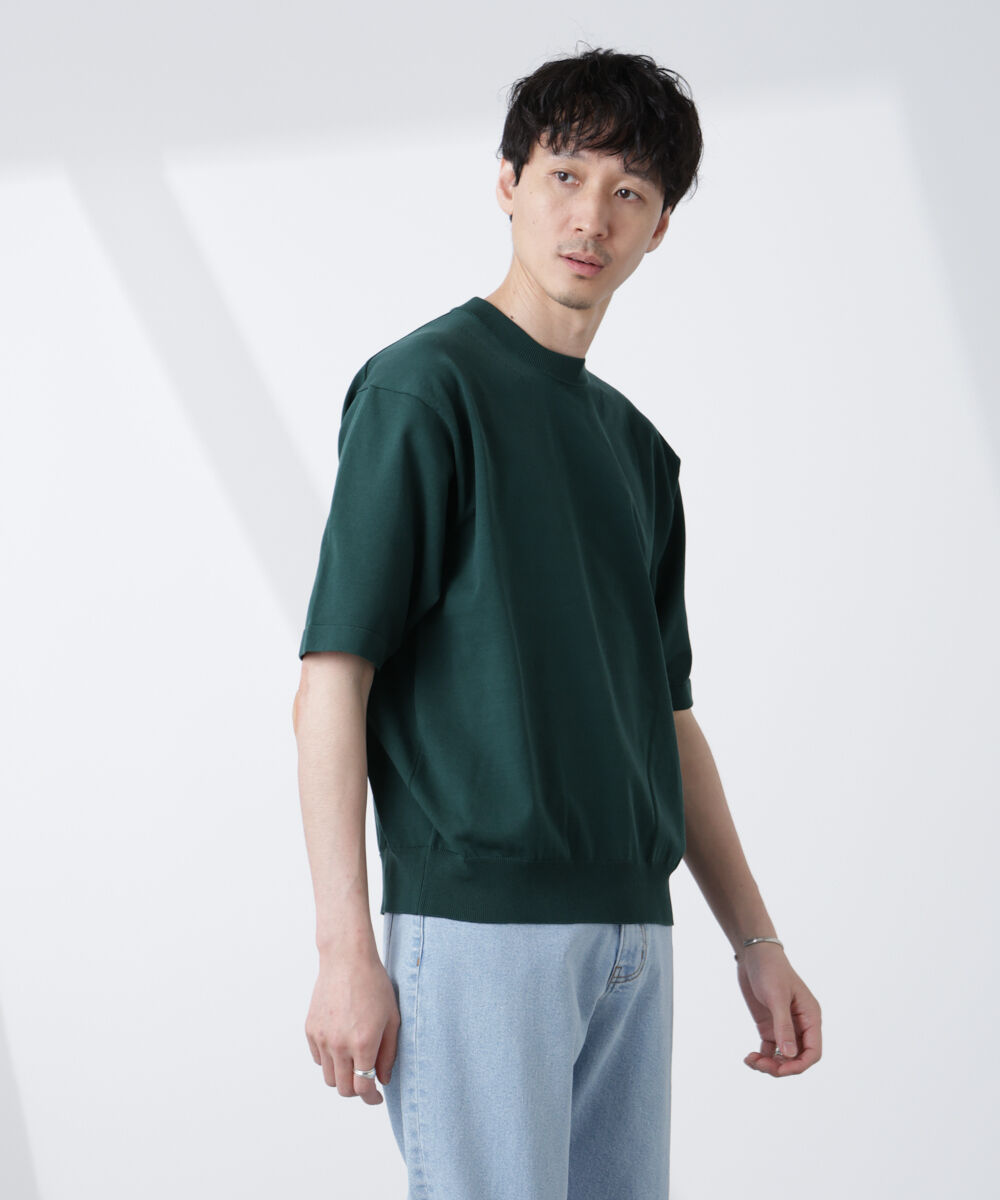  「コットン/ソロナ プレーティングクルーネック 半袖TEE」|Tシャツ・カットソー|