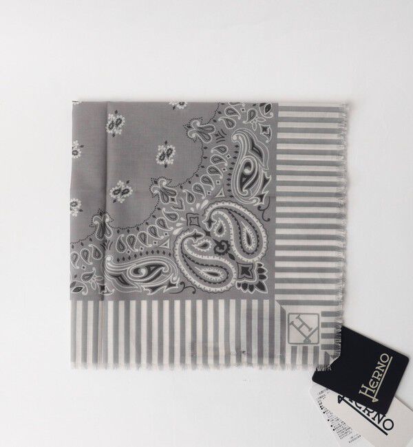 NOLLEY'S goodman「《HERNO》PAISLEY PRINT SCARF ペイズリープリント コットンスカーフ 26SS」|バンダナ・スカーフ|