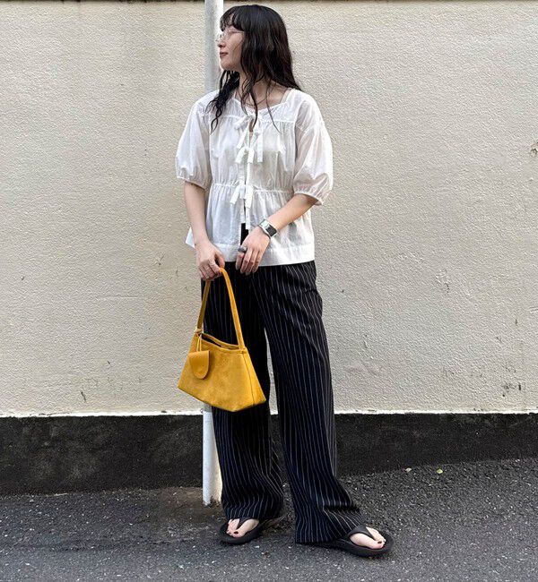 fredy emue「フロントリボンブラウス」|シャツ・ブラウス|