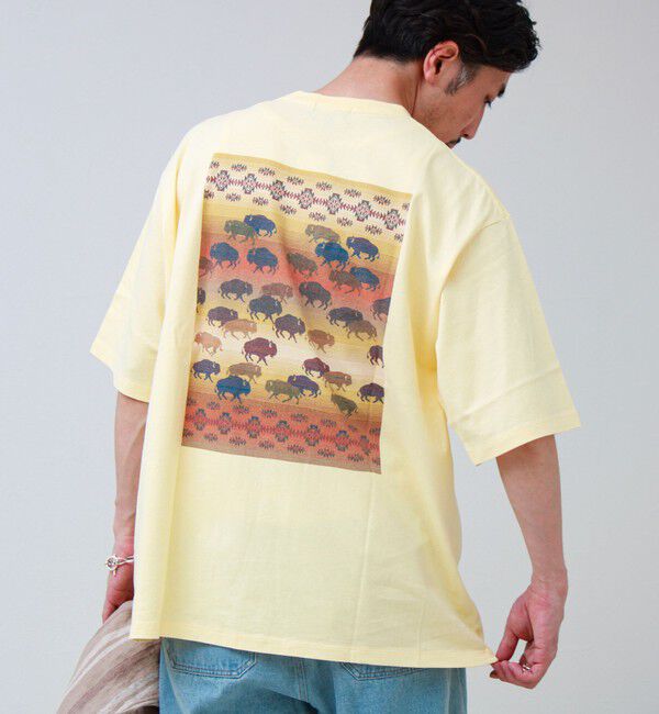 GLOSTER「【PENDLETON/ペンドルトン】Back Print Tee」|Tシャツ・カットソー|イエロー