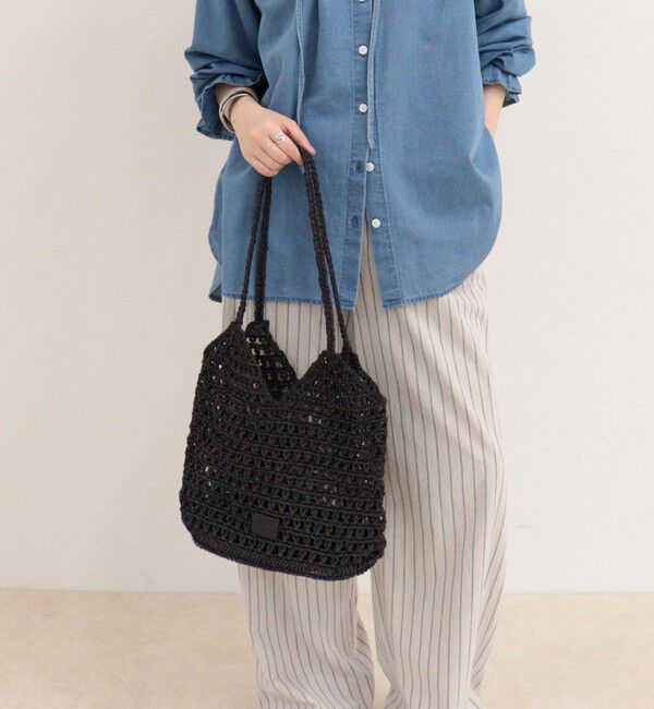 fredy emue「手編みメタリックマクラメトートバッグ」|トートバッグ|