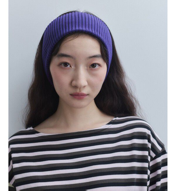 ADAM ET ROPE'「【WEB限定】ボリュームニットターバン」|ヘアバンド|